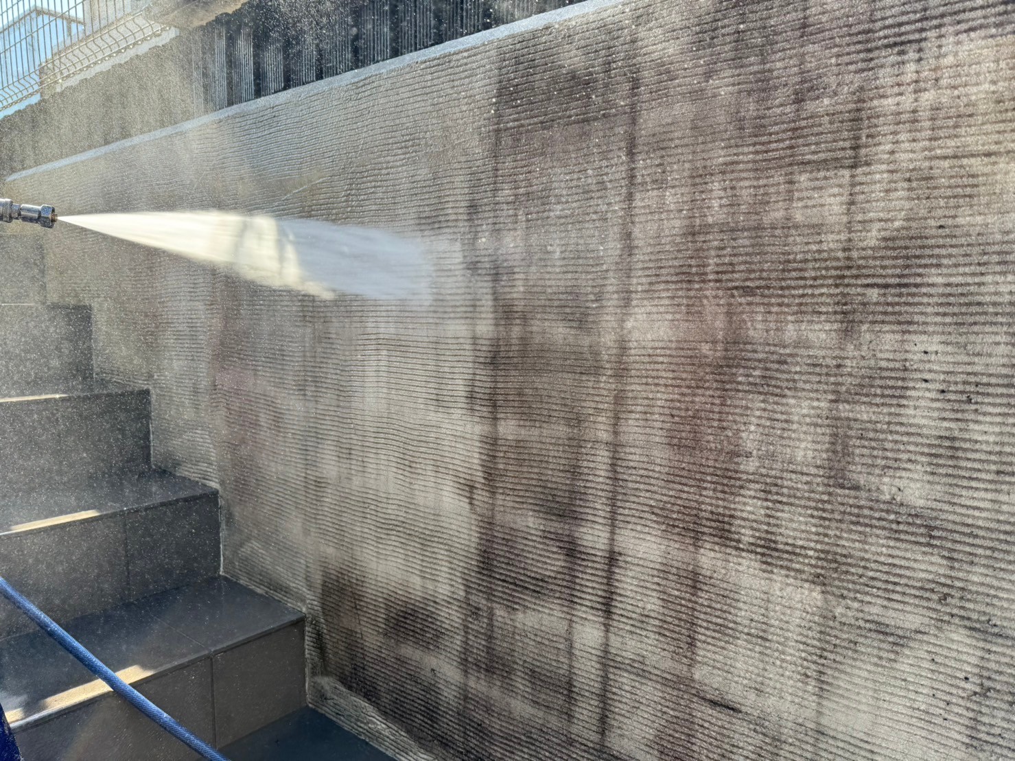 横浜市都筑区住宅　外壁塗装工事　洗浄工事